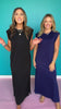 SSYS June Air Midi Dress In Navy