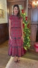 SSYS Josslyn Three Tier Maxi Skirt In Inverted Red Tartan