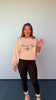 Khaki Paris Embroidered Crew Neck Sweatshirt