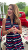 SSYS Kendall Sleeveless Collared Dress In Americana
