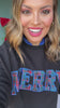 SSYS Merry Sweatshirt In Black Tartan