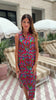 SSYS Gwen Dress In Magenta Damask