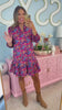 SSYS Phoebe Smocked Long Sleeve Dress In Dark Floral