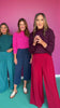 SSYS Giselle Cable Knit Mock Neck Sweater In Teal
