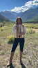 SSYS Ivory and Tan Animal Faux Fur Cropped Vest