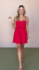 Red Double Bow Dress *FINAL SALE*