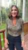 SSYS Elle High Neck Long Sleeve Top In Animal