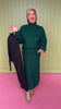 Dark Green High Neck Sweater Midi Skirt Set *FINAL SALE*