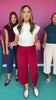 SSYS Jules Barrel Crop Trousers In Bone
