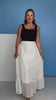 SSYS Halsten One Tier Maxi Skirt In White Eyelet *FINAL SALE*