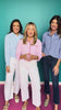 SSYS Betty Gingham Mix Print Button Down Top In Pink *FINAL SALE*
