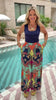 SSYS Nia Jewel Paisley Print Satin Pants