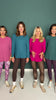 SSYS Ribbed Long Sleeve Active Top In Deep Pink