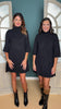 SSYS Evie Long Sleeve Turtleneck Mini Sweater Dress In Black