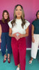 SSYS Amy Mock Neck Sleeveless Sweater In Magenta
