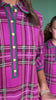SSYS Eleanor Knit Dress In Pink Plaid
