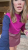 SSYS Lane Colorblock Sweater In Raspberry