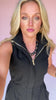 SSYS Kaylee Denim Romper In Black