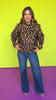 Brown Animal Print Mock Neck Long Sleeve Sweater *FINAL SALE*