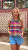 SSYS Betty Popover Top In Multi Madras