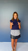 SSYS Giselle Cap Sleeve Cable Knit Mock Neck Sweater In Hunter