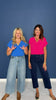 SSYS Iris V Neck Top In Hot Pink *FINAL SALE*