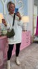 Cream Crew Neck Drop Shoulder Long Sleeve Dress *FINAL SALE*