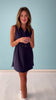 SSYS Navy Cinch Waist Track Dress