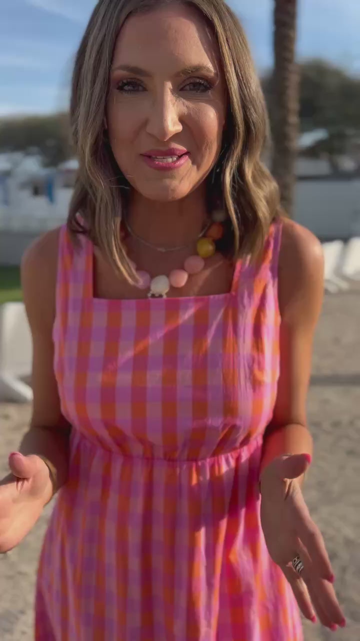 SSYS Jessie Gingham Maxi Dress