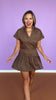 SSYS Elliot Laser Cut Skort In Chocolate *FINAL SALE*