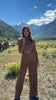 SSYS Bria Suede Zip Front Vest In Tan