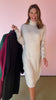 Hunter Green Turtle Neck Long Sleeve Midi Sweater Dress *FINAL SALE*