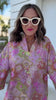 SSYS Ruby Sequin Caftan Dress In Pink Floral Sequin
