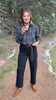 SSYS Kitt Stretch Black Denim Petite Barrel Jeans