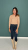 SSYS Elyse Crew Neck Long Sleeve Spotted Animal Sweater In Light Taupe
