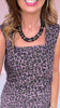 SSYS Lindsey Denim Skort In Purple Animal