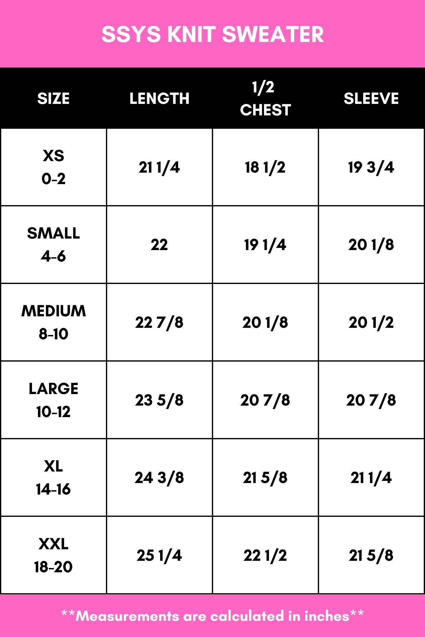 SSYS XO Pink Sweater