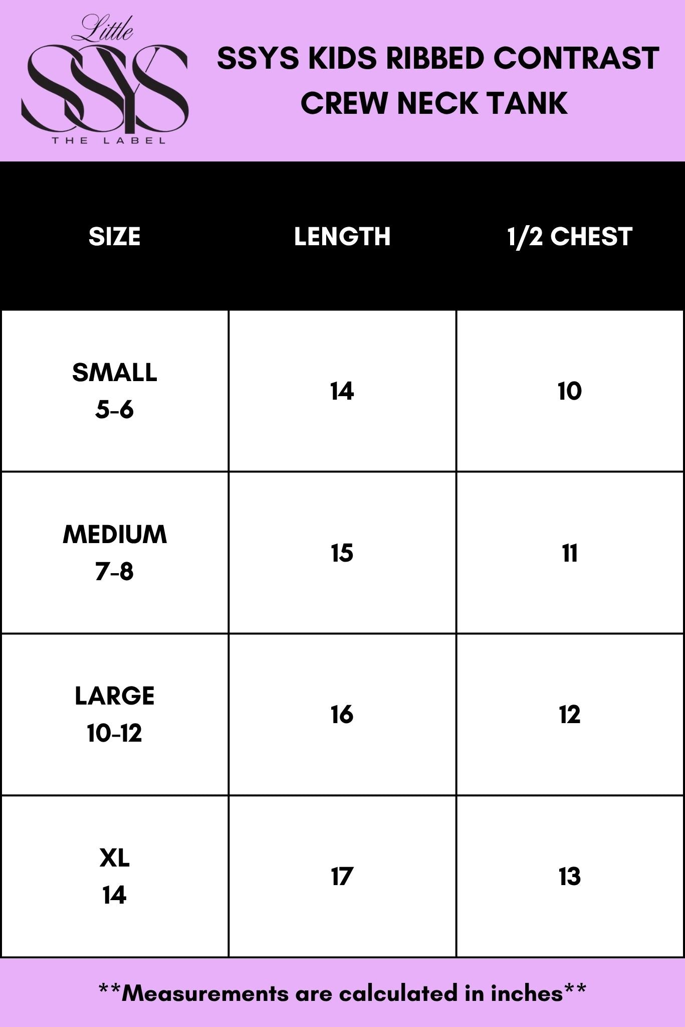SSYS Kids Ribbed Crew Neck Sleeveless Tank In Navy