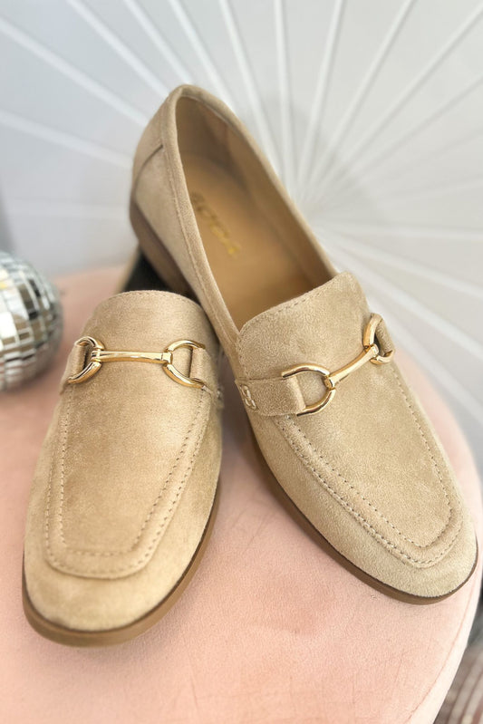  Beige Microsuede Horsebit Loafer, shoes, loafers, must have loafers, mom style, shop style your senses by mallory fitzsimmons