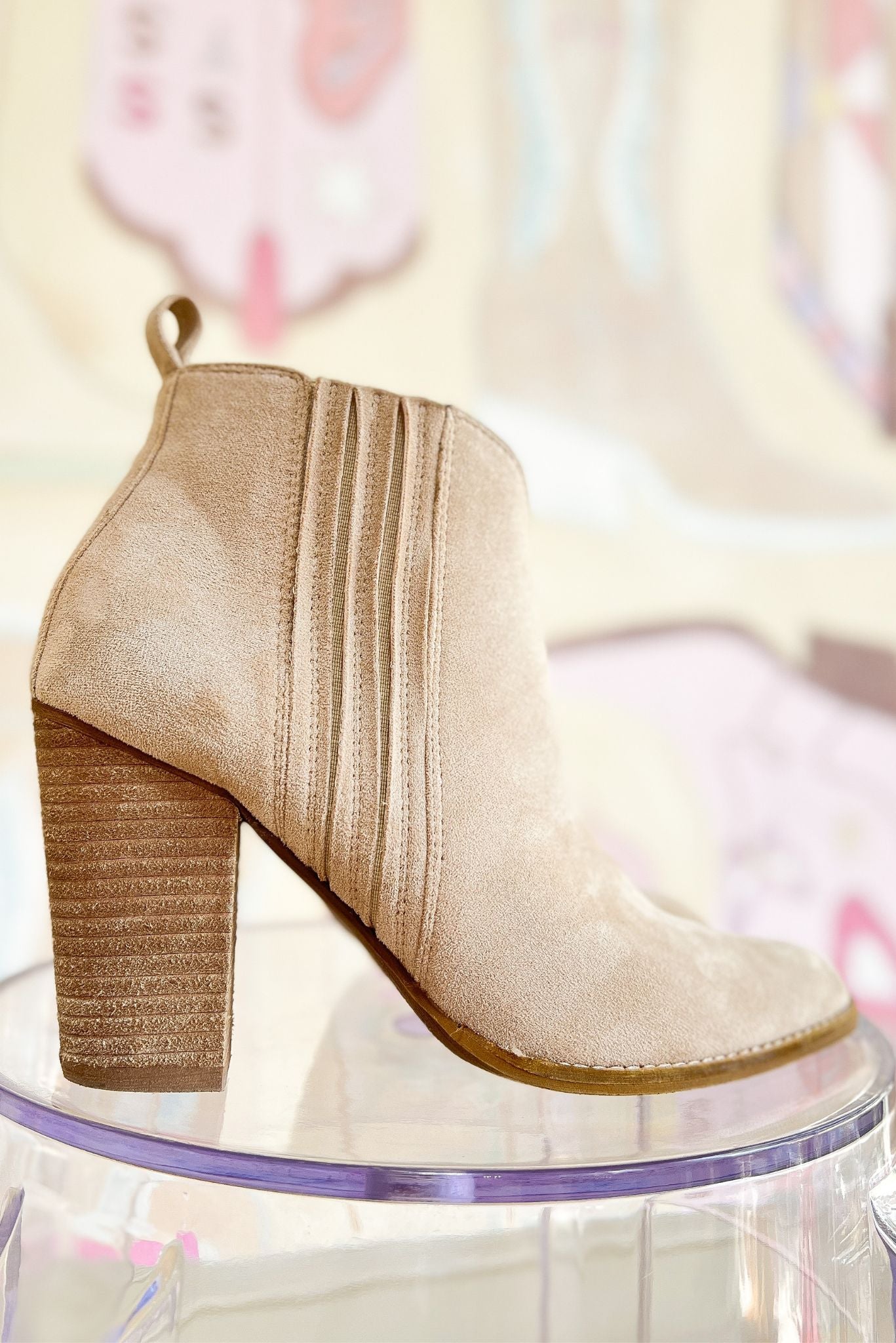 Taupe Suede Pointed Toe Ankle Booties, must-have fall shoe, work to weekend, everyday wear, mom style, fall transition piece, chic updated bootie, SSYS Signature, shop style your senses by mallory fitzsimmons