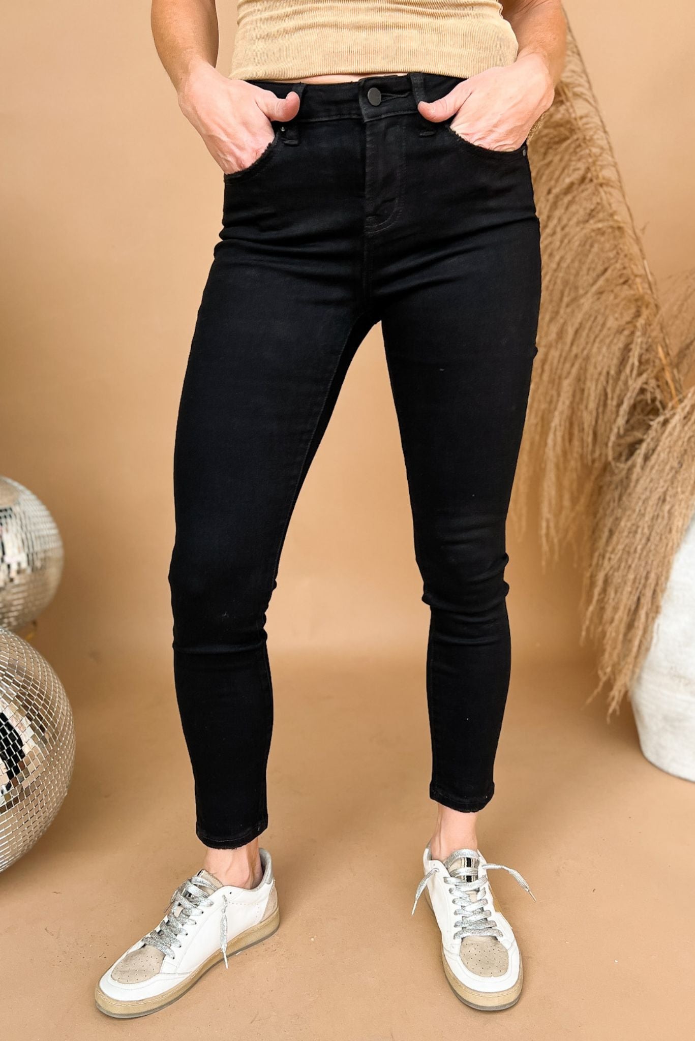 Mica Black High Rise Ankle Skinny Jeans *FINAL SALE*