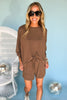 Mocha Drop Shoulder Top And Shorts Set, matching set, lounge wear, mom style, everyday wear, shop style your senses by mallory fitzsimmons