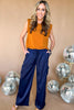 Navy Satin Side Pocket Drawstring Pants, spring fashion, drawstring detail, pocket detail, office look, must have, shop style your senses by mallory fitzsimmons