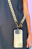 Taupe Matte Resin Phone Chain