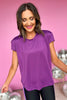 SSYS dark purple Short Sleeve Active Top, gym wear, everyday wear, easy fit, breathable material, lightweight, shop style your senses by mallory fitzsimmons