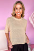 Tan Open Knit Short Sleeve Top, crochet top, summer look, everyday wear, knit, must have, shop style your senses by mallory fitzsimmons