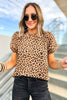 Mocha Animal Print Knit Top, fall transition piece, work to weekend, everyday wear, teacher outfit, mom style, updated animal print, shop style your senses by mallory fitzsimmons 