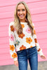 Cream Floral Ribbed Hem Sweater, fall fashion, fall must have, elevated look, sweater weather, floral, shop style your senses by mallory fitzsimmons