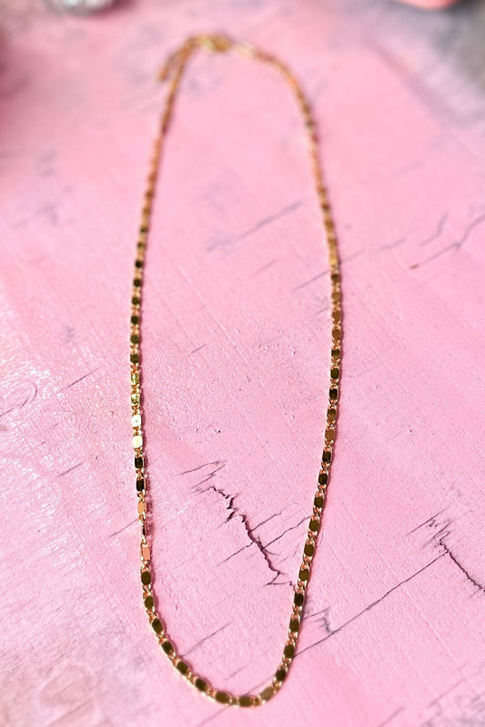 Gold Small Disc Necklace