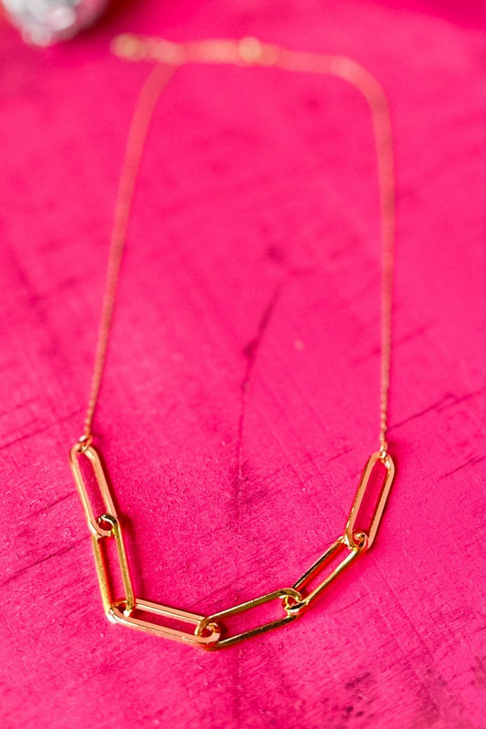 Gold Half Chain Necklace